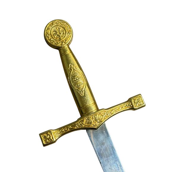 Vintage Letter Opener Made in Spain Sword Replica 10" Ornate Decorative Handle - Picture 5 of 8